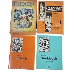 SIGNED Wendy Pini Elfquest RPG Boxed Set 1984 Chaosium 2601-X - As Pictured